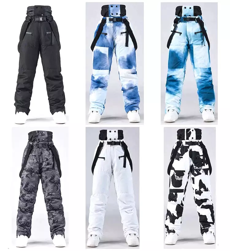 2023 Outdoor Sport Mountain Man Snow Trousers Windproof Female Alpine Overalls Costumes Waterproof Warm Women Big  Ski Pants