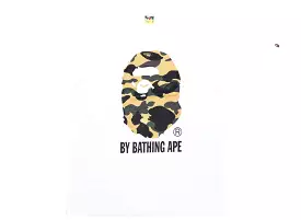 A Bathing Ape 1st Camo by Bathing Ape Tee in White/Yellow