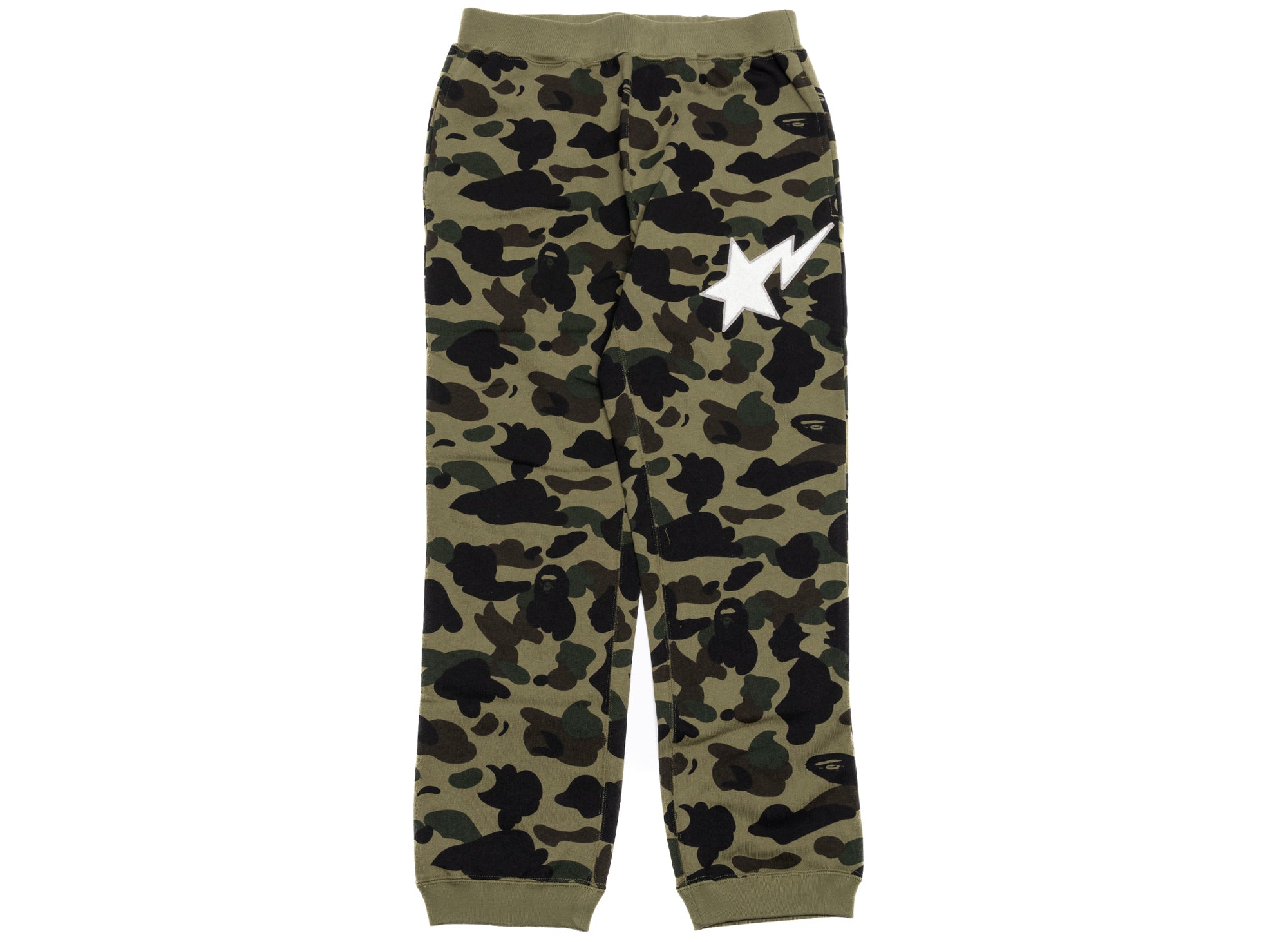 A Bathing Ape 1st Camo Sweatpants in Green xld