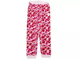 A Bathing Ape ABC Camo Crystal Stone Sweatpants in Pink