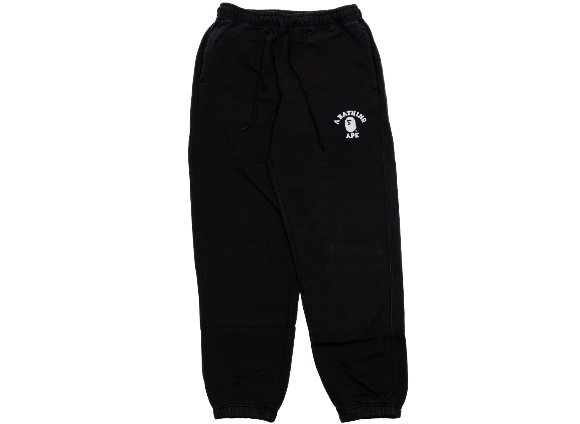 A Bathing Ape College One Point Overdye Pants in Black