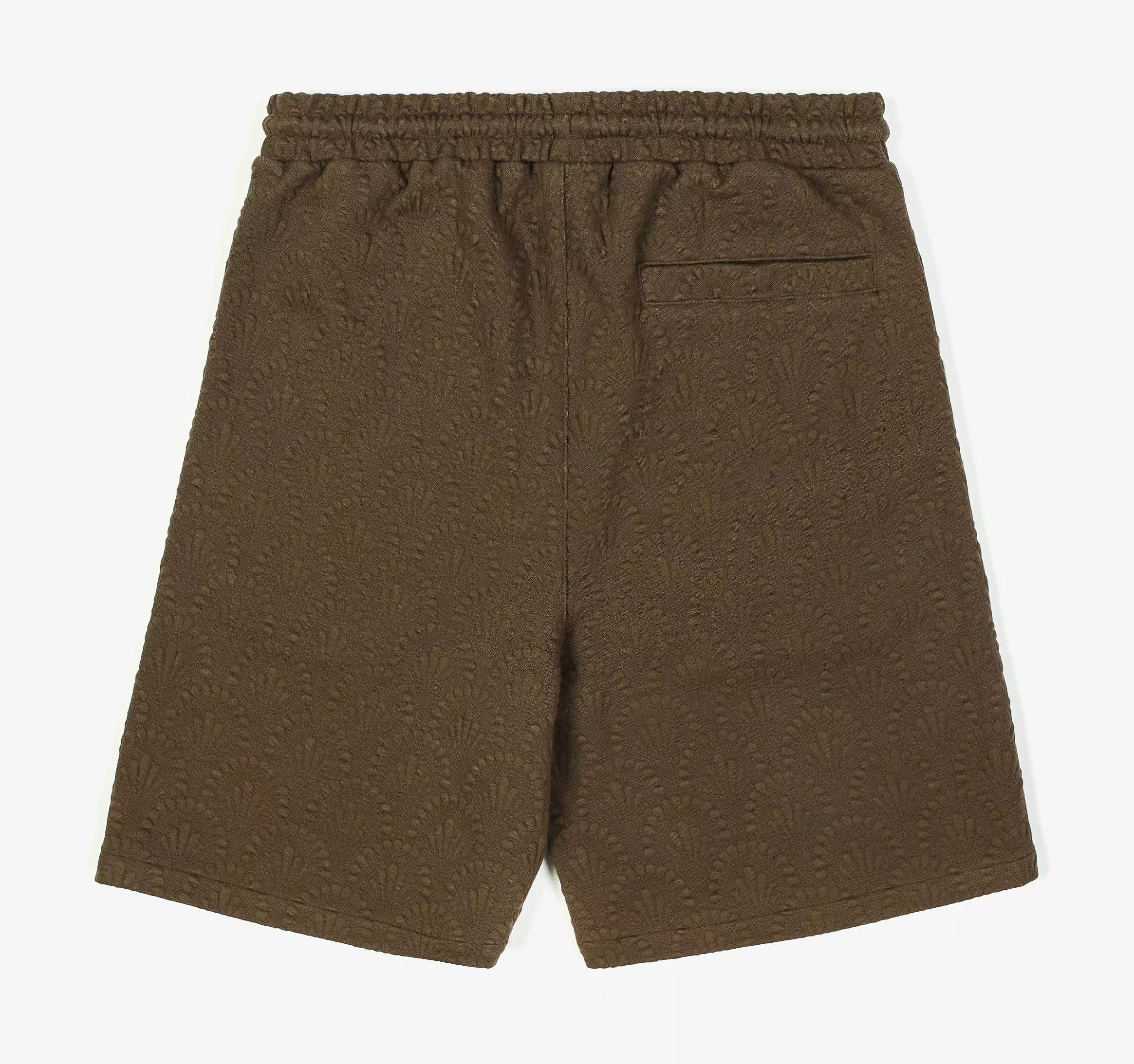 Art Decor Knit Mens Shorts (Brown)