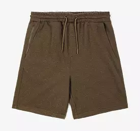 Art Decor Knit Mens Shorts (Brown)