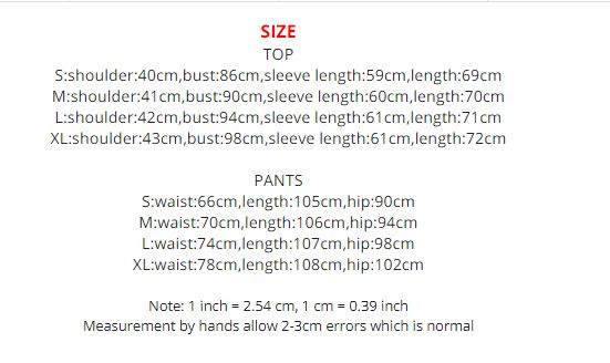 Ashore ShopTwo Piece Sets For Women Long Sleeve Solid Tops High Waist Patchwork Pants Elegant Suit Females