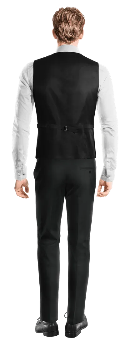 Black corduroy essential Waistcoat