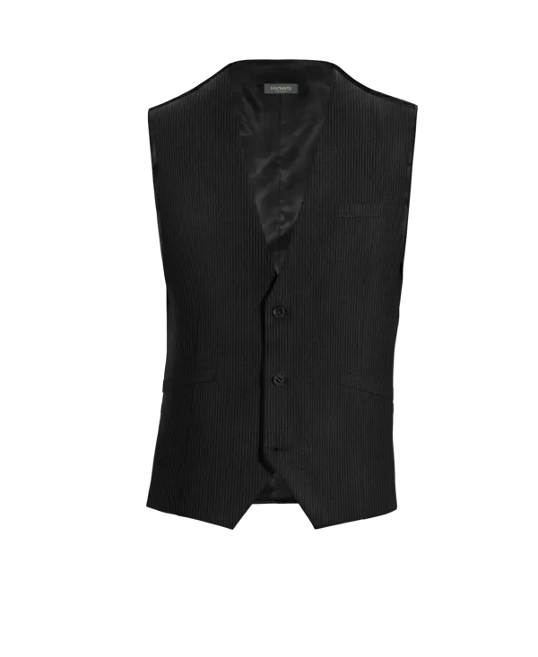 Black corduroy essential Waistcoat