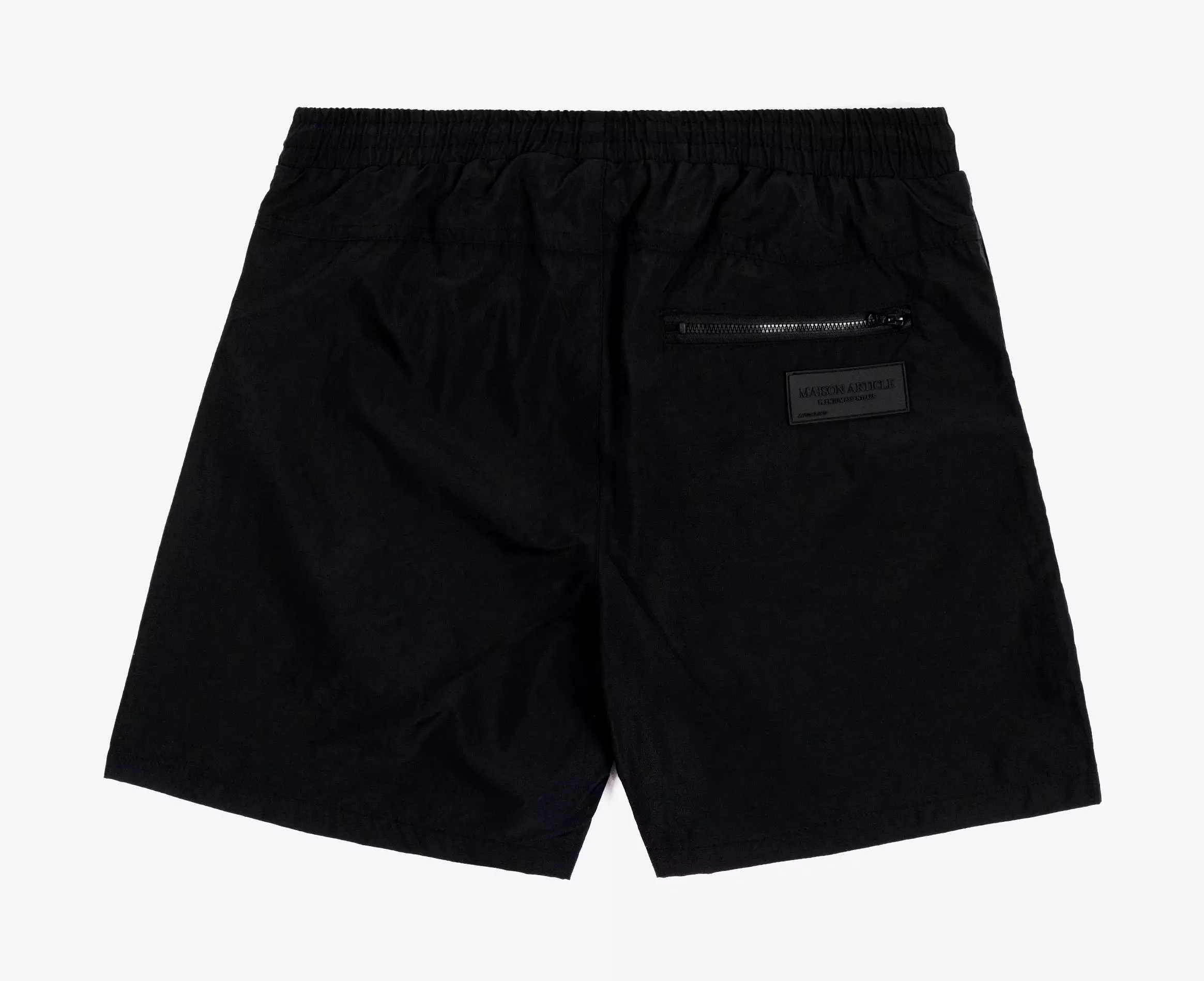 Black Toggle Mens Shorts (Black)