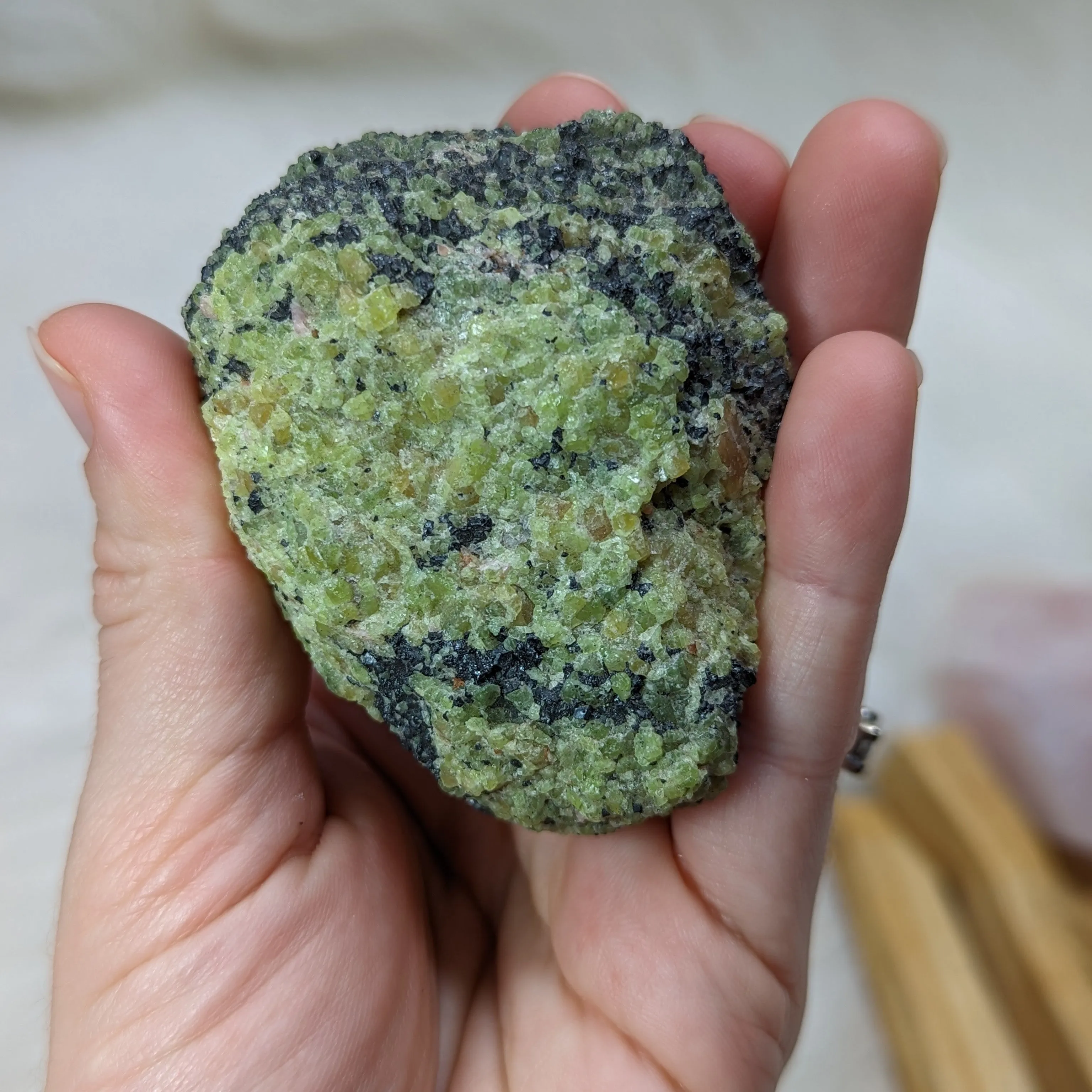 Chunky Raw Peridot Matrix from Arizona