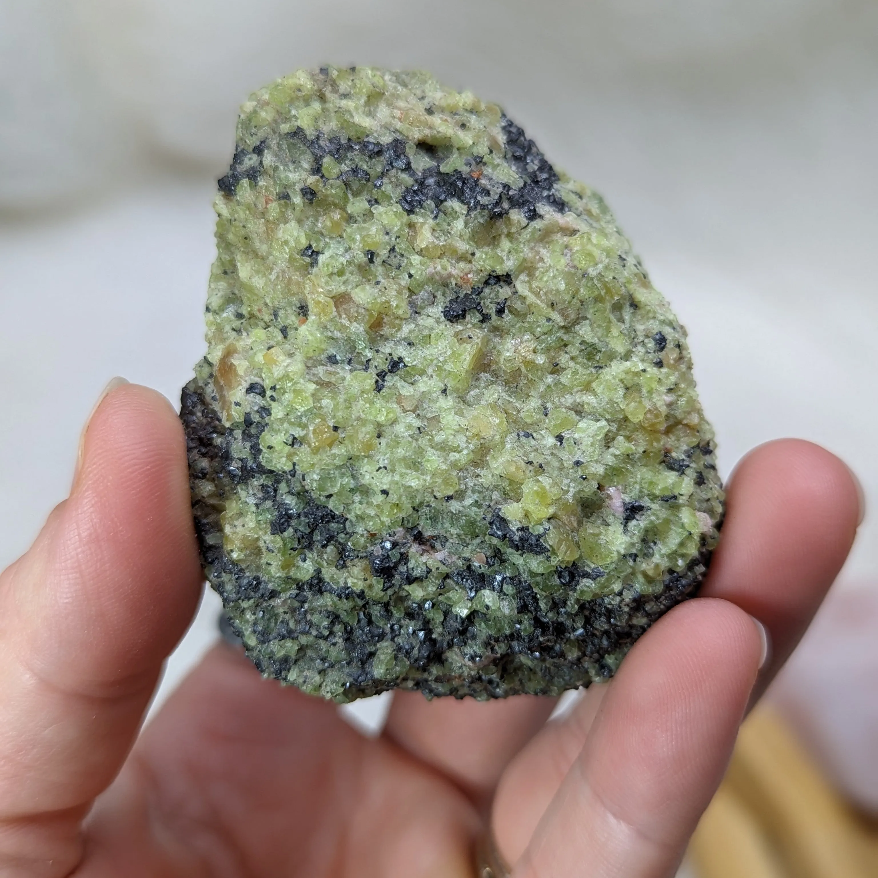 Chunky Raw Peridot Matrix from Arizona