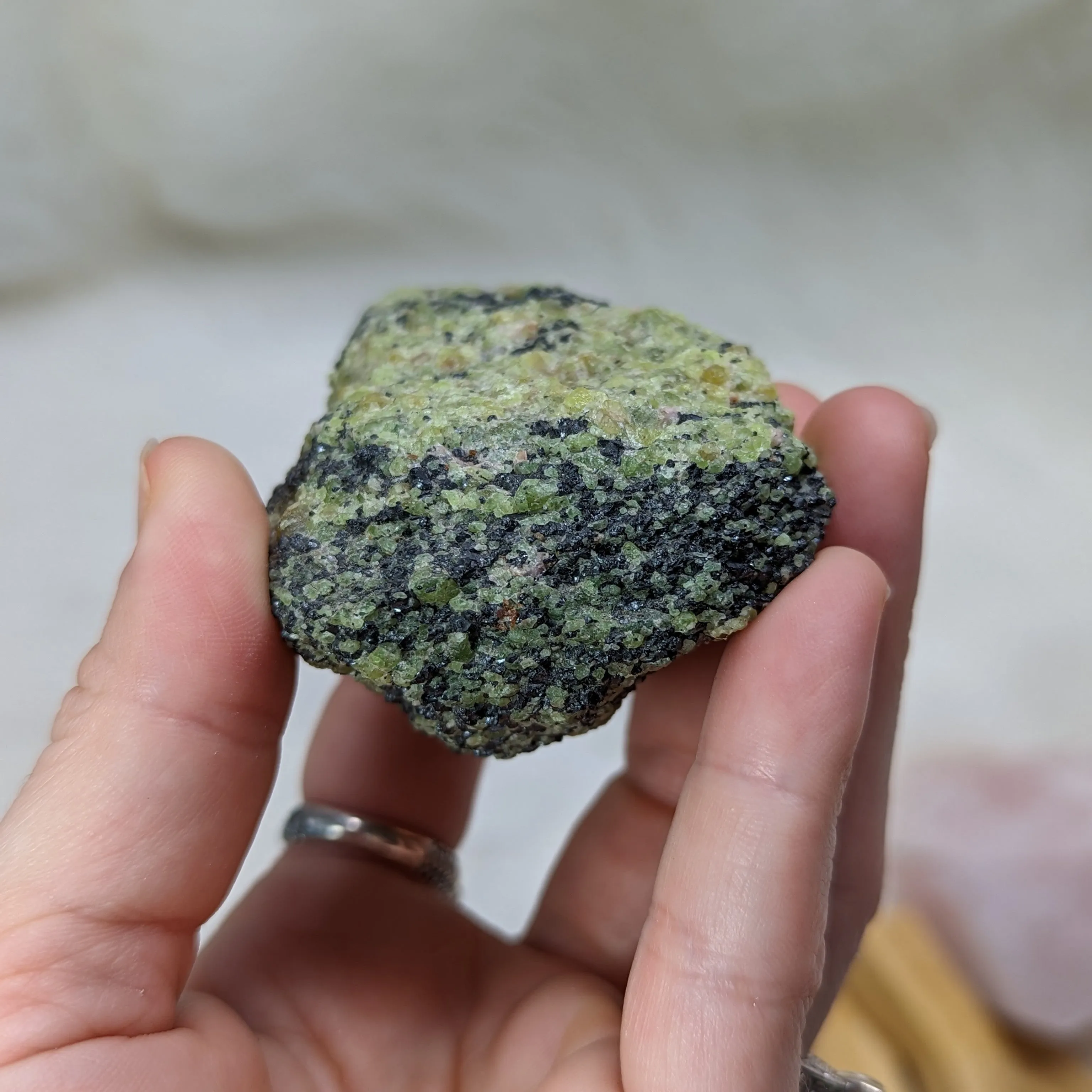 Chunky Raw Peridot Matrix from Arizona