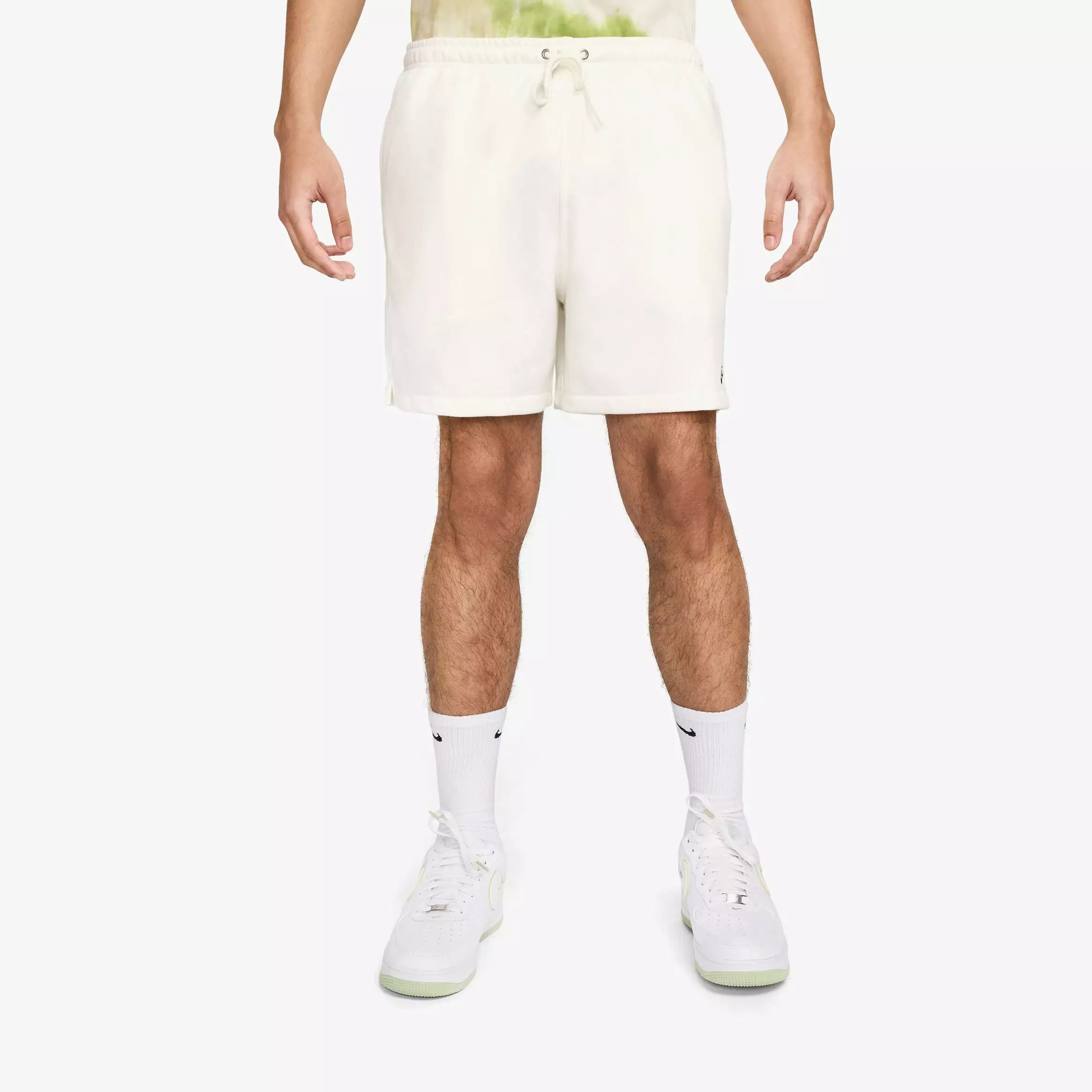 Club French Terry Flow Mens Shorts (Beige)