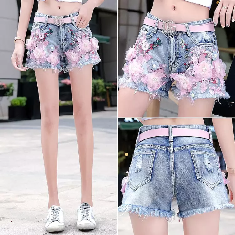 Flower Cowboy Shorts AD12256