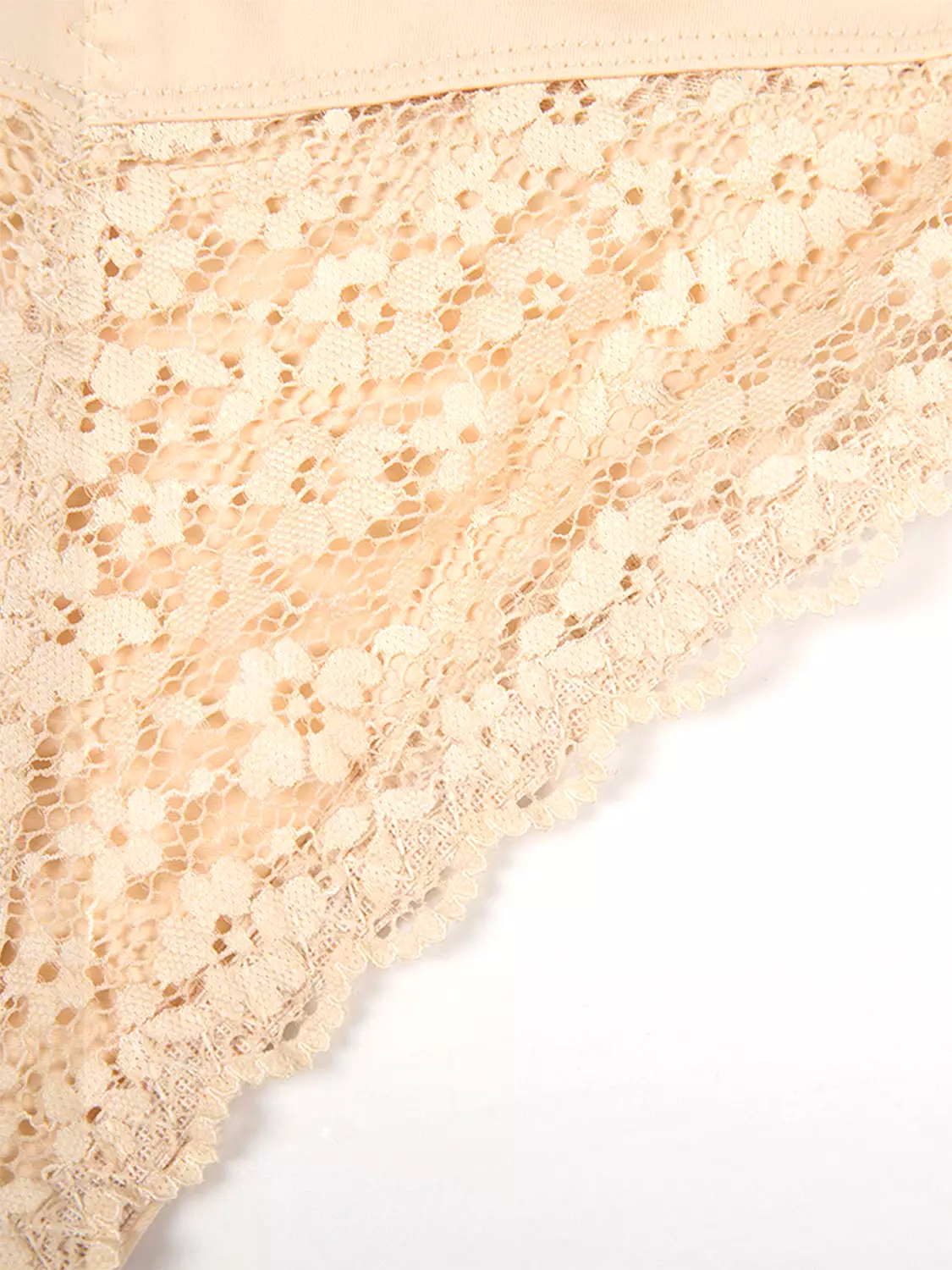 Full Size Lace Detail Shaping Shorts