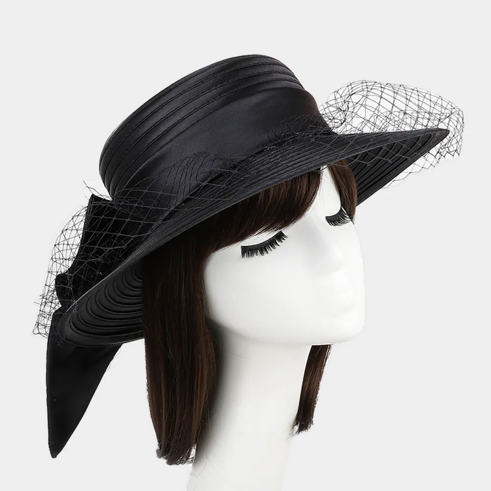 iLLASPARKZ Large Bow Veil Braid Hat