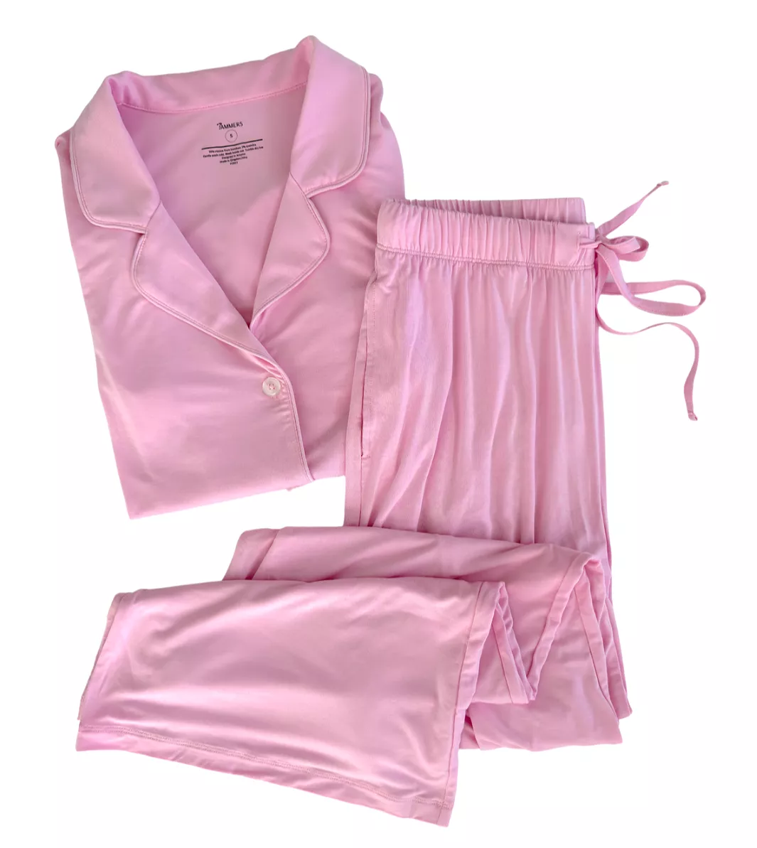 In My Jammers Petal Pink Solid Women’s L/S 2pc PJ Set