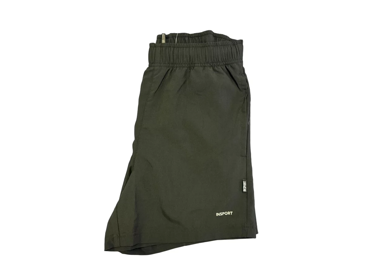 INSPORT MEN'S ACTIVE BLACK SHORTS