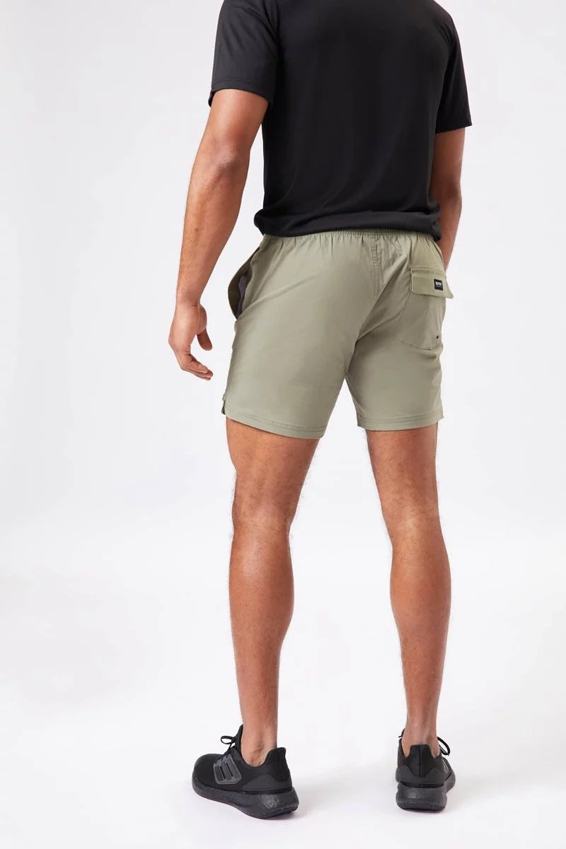 INSPORT MEN'S BONDI GYM MILITARY GREEN SWIM SHORTS