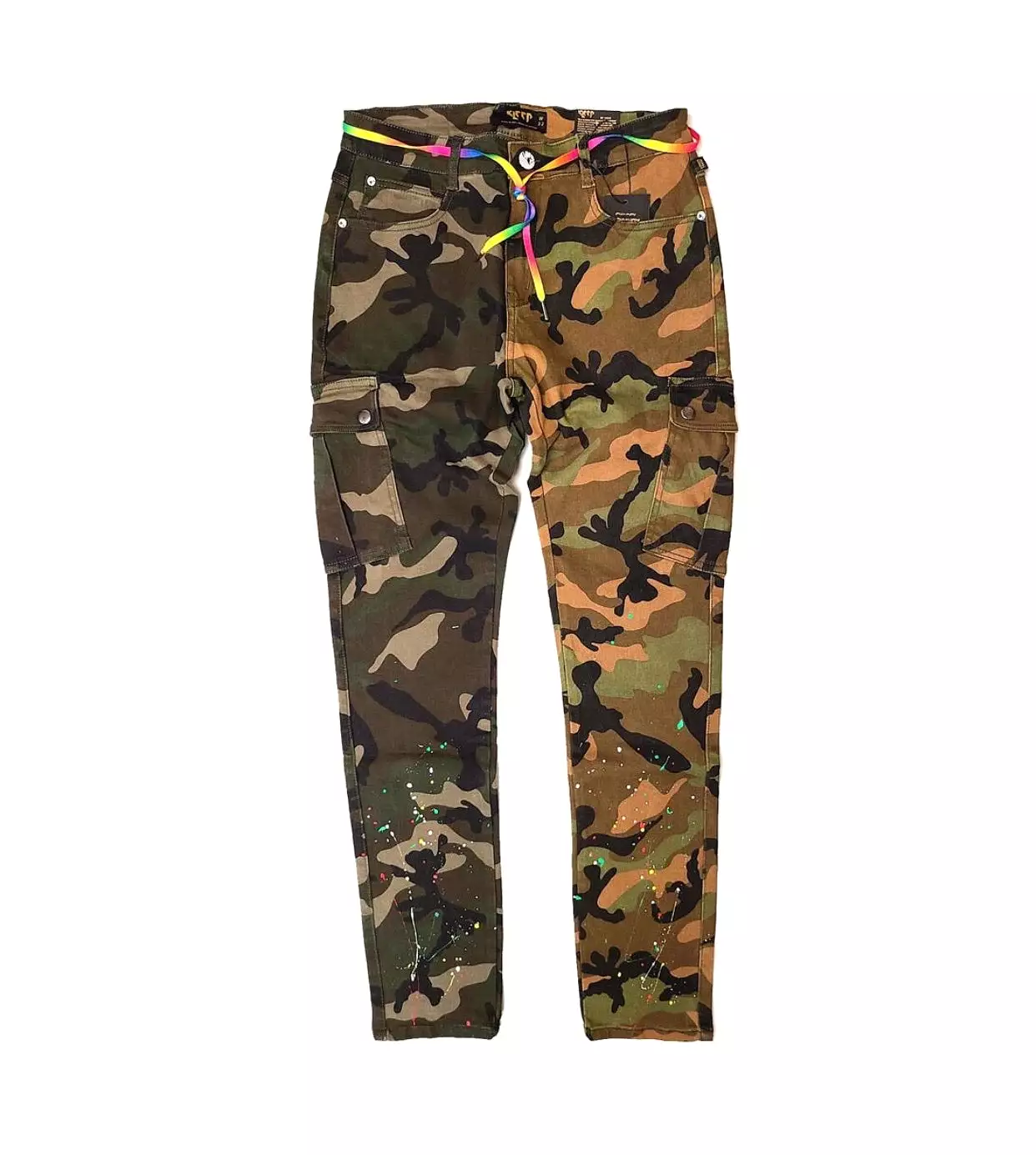 Kleep Men’s Two Tone Camo Jeans