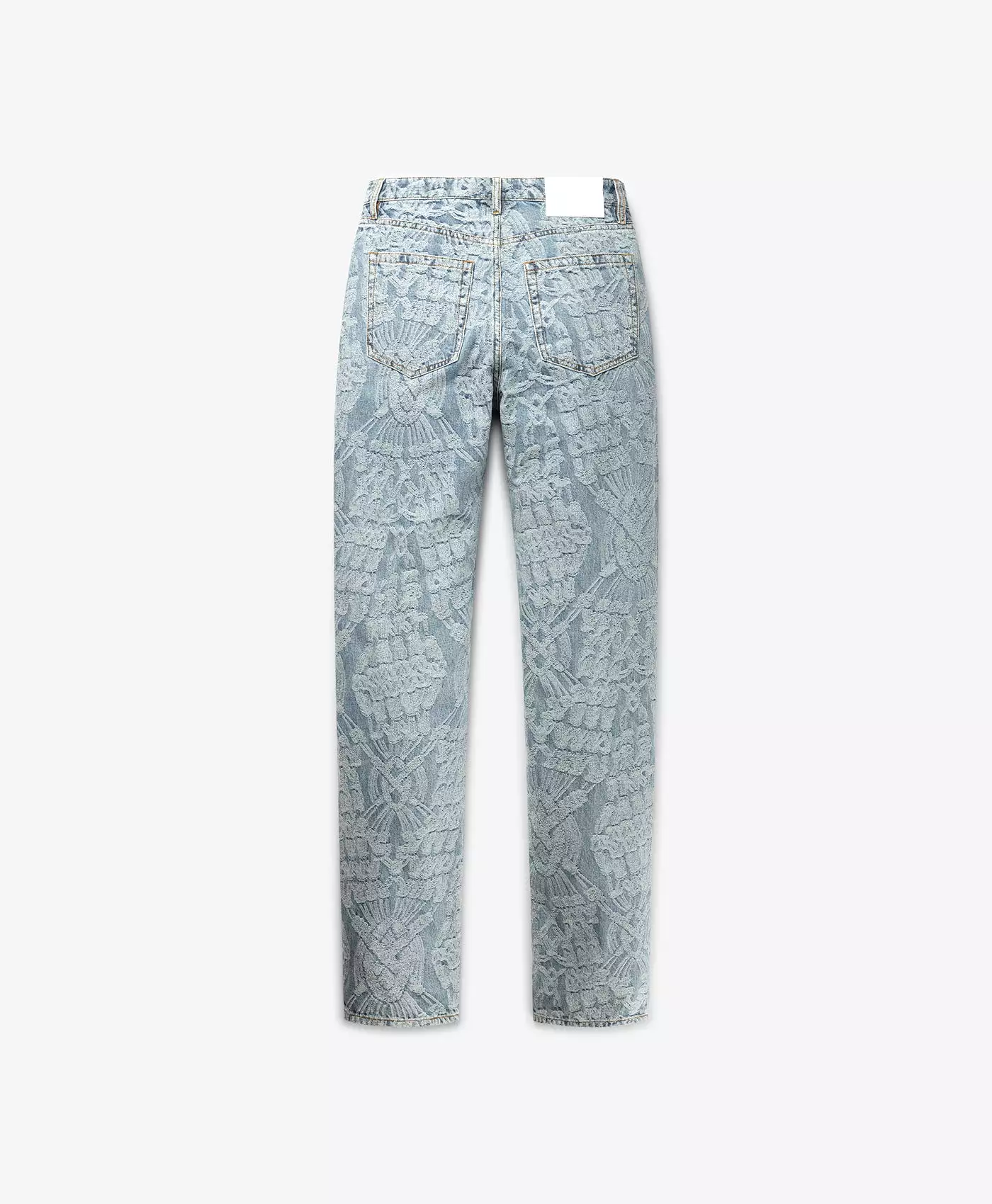 Light Blue Settle Macrame Denim Pants