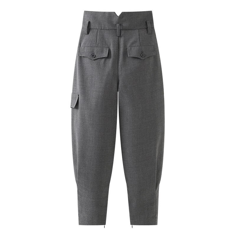 Loose High Waist Suit Pants Women's 2023 Radish Harlan Pants