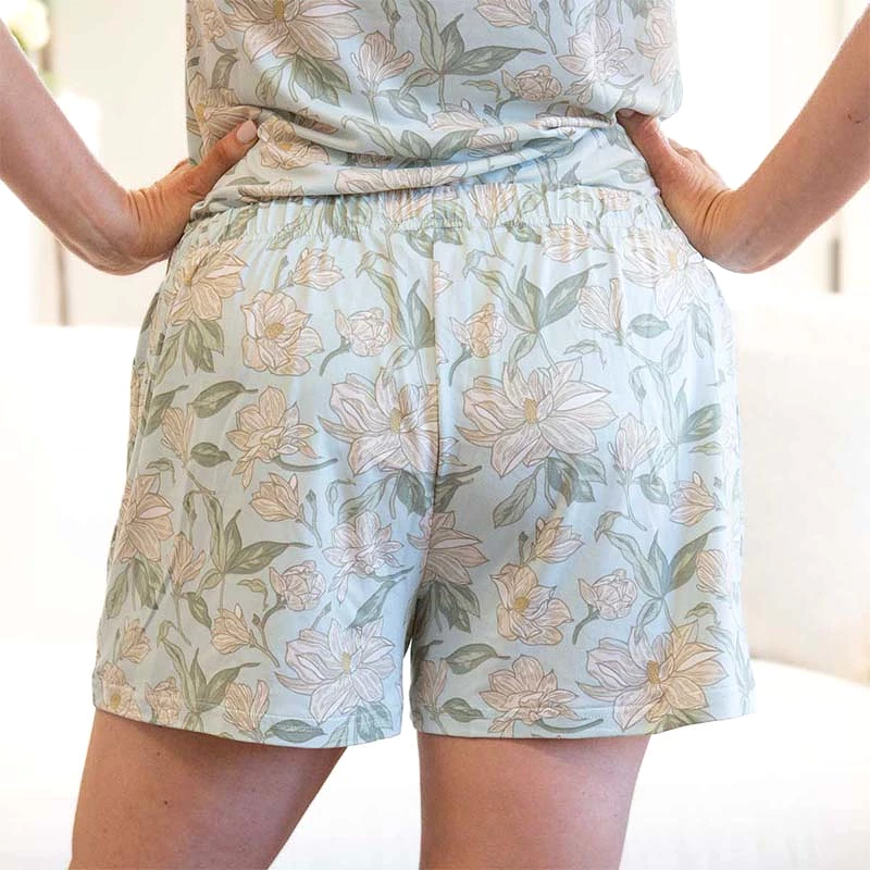 Magnolia Print Sleep Shorts