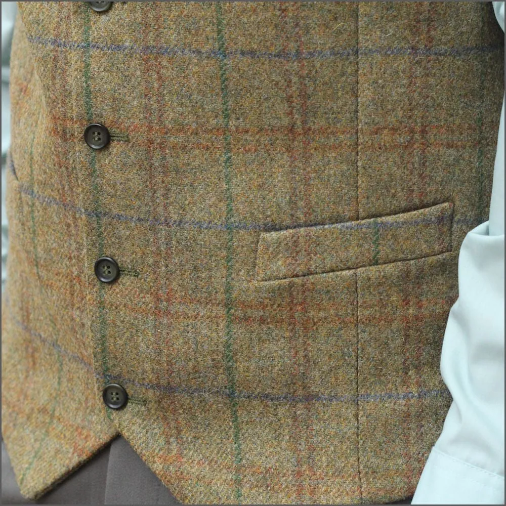 Mallalieus Heather Tweed Waistcoat