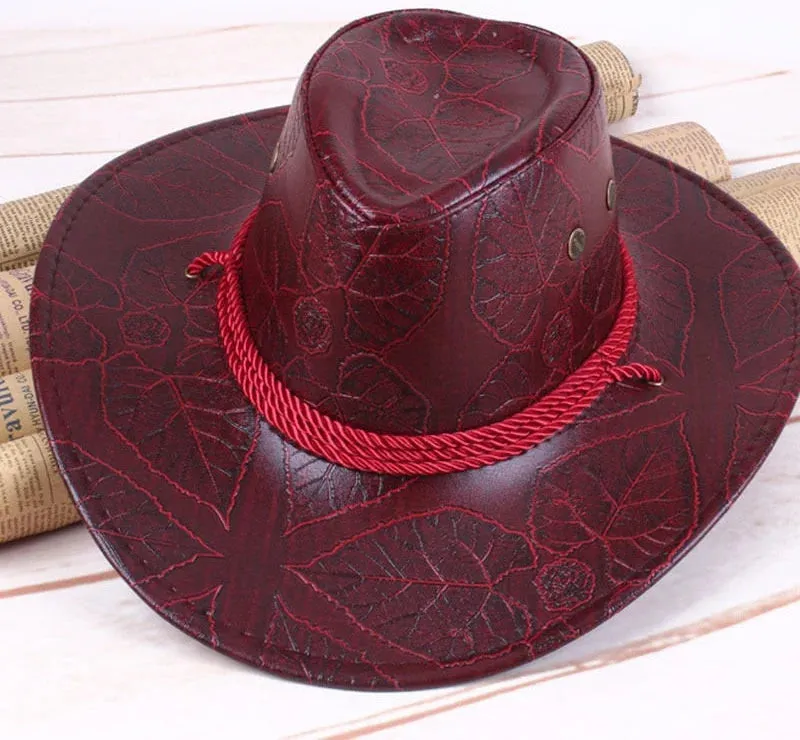 Men and Women Retro Western Geometric Pattern Riding Cowboy Hat