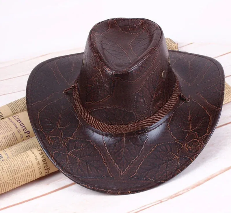 Men and Women Retro Western Geometric Pattern Riding Cowboy Hat