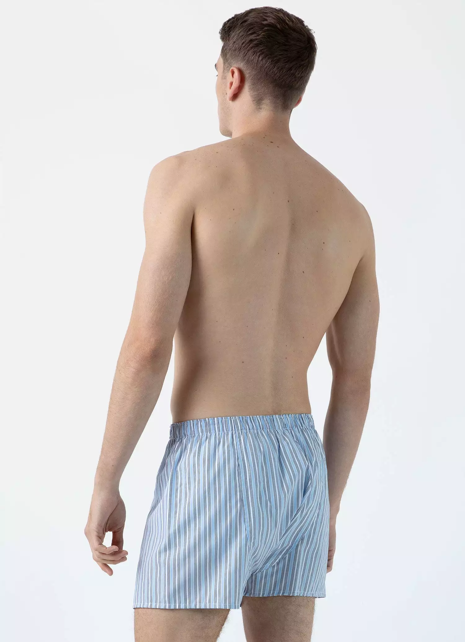 Men's Classic Boxer Shorts in Blue Stripe