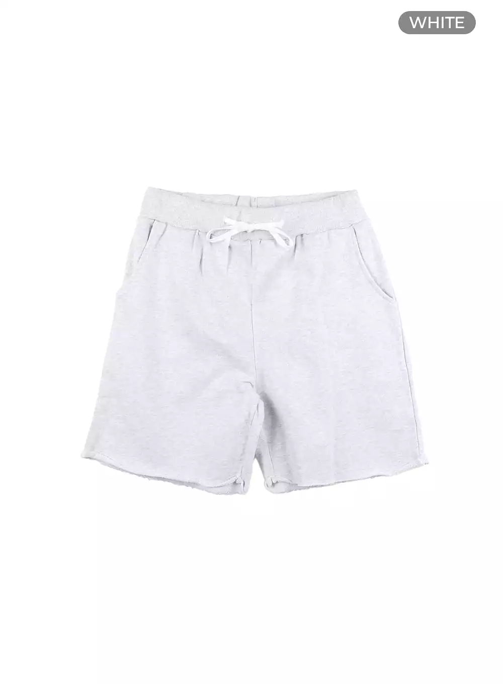 Men's Destroyed Hem Cotton Shorts IA402