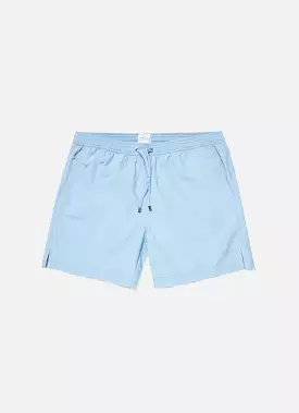 Men's Drawstring Swim Shorts in Light Blue