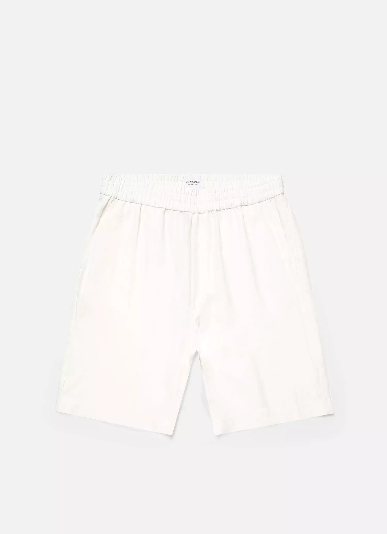 Men's Linen Drawstring Short in White