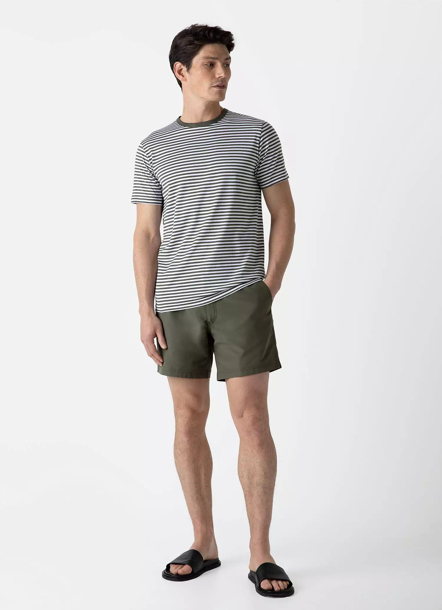 Men's Tailored Swim Shorts in Hunter Green