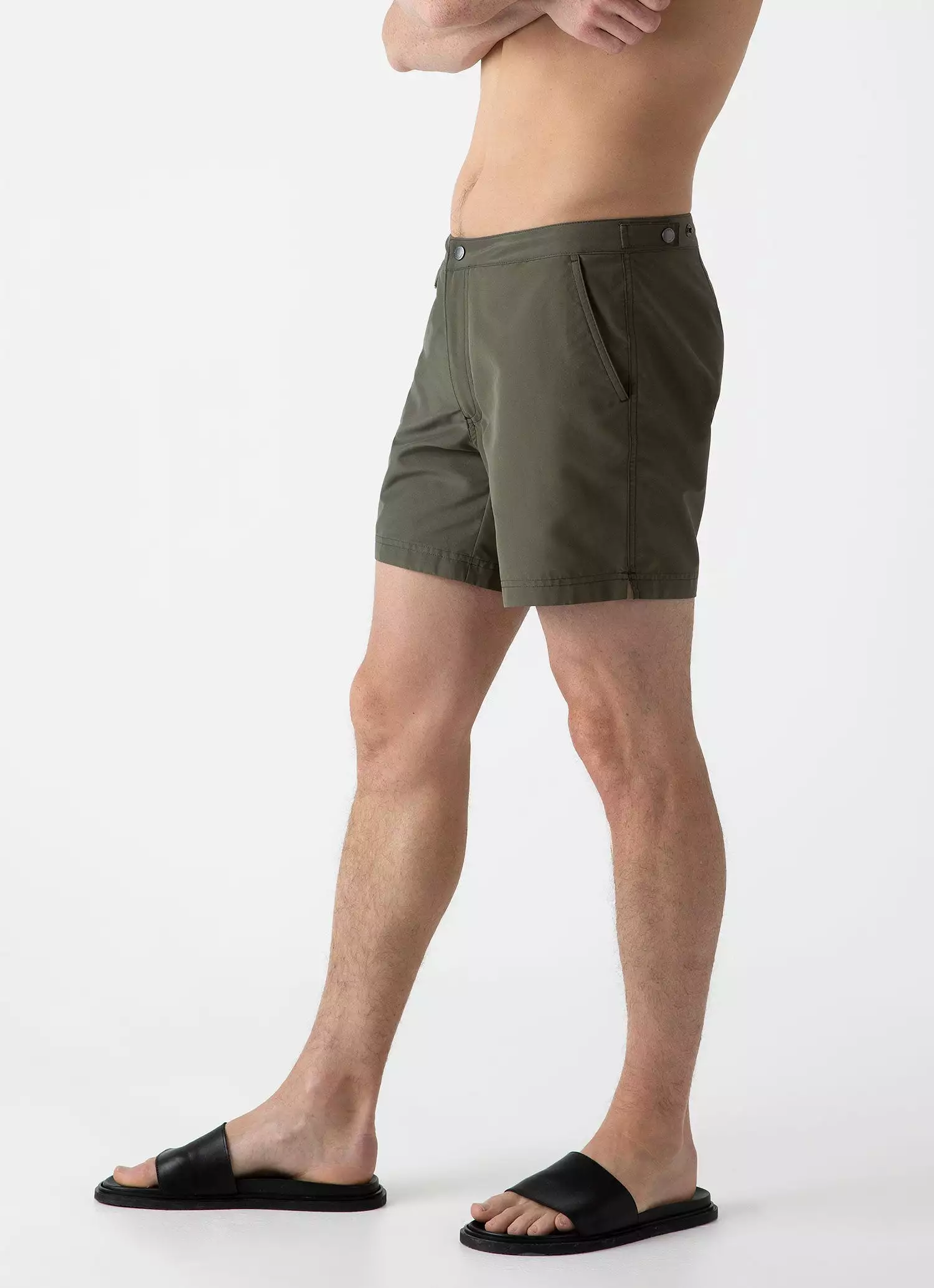 Men's Tailored Swim Shorts in Hunter Green