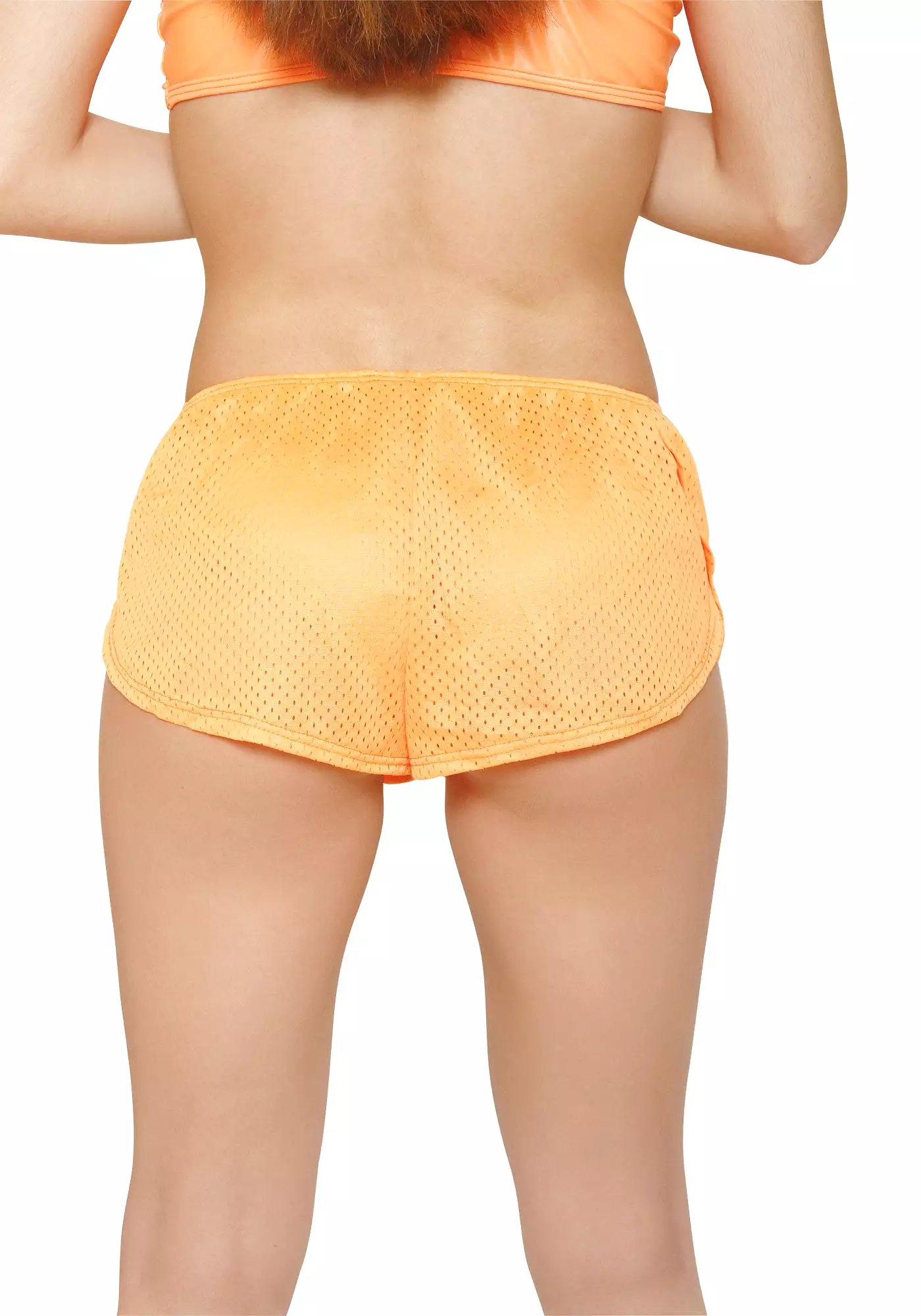 Orange Beach Shorts Bikini Bottom Cover Up-Resort Wear