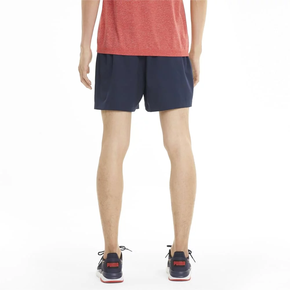 PUMA MEN'S ACTIVE WOVEN 5 NAVY SHORTS