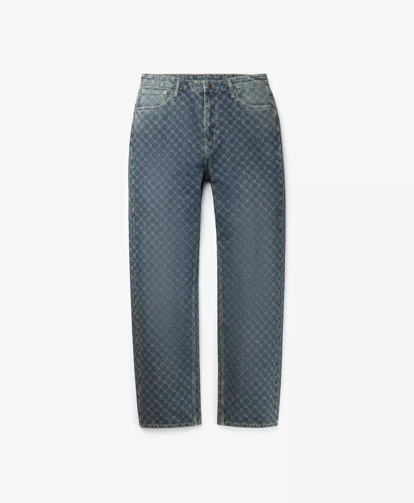 Sand Blue Amba Monogram Relaxed Jeans