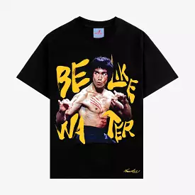 SP x Bruce Lee Be Like Water Mens Shorts Sleeve Shirt (Black)