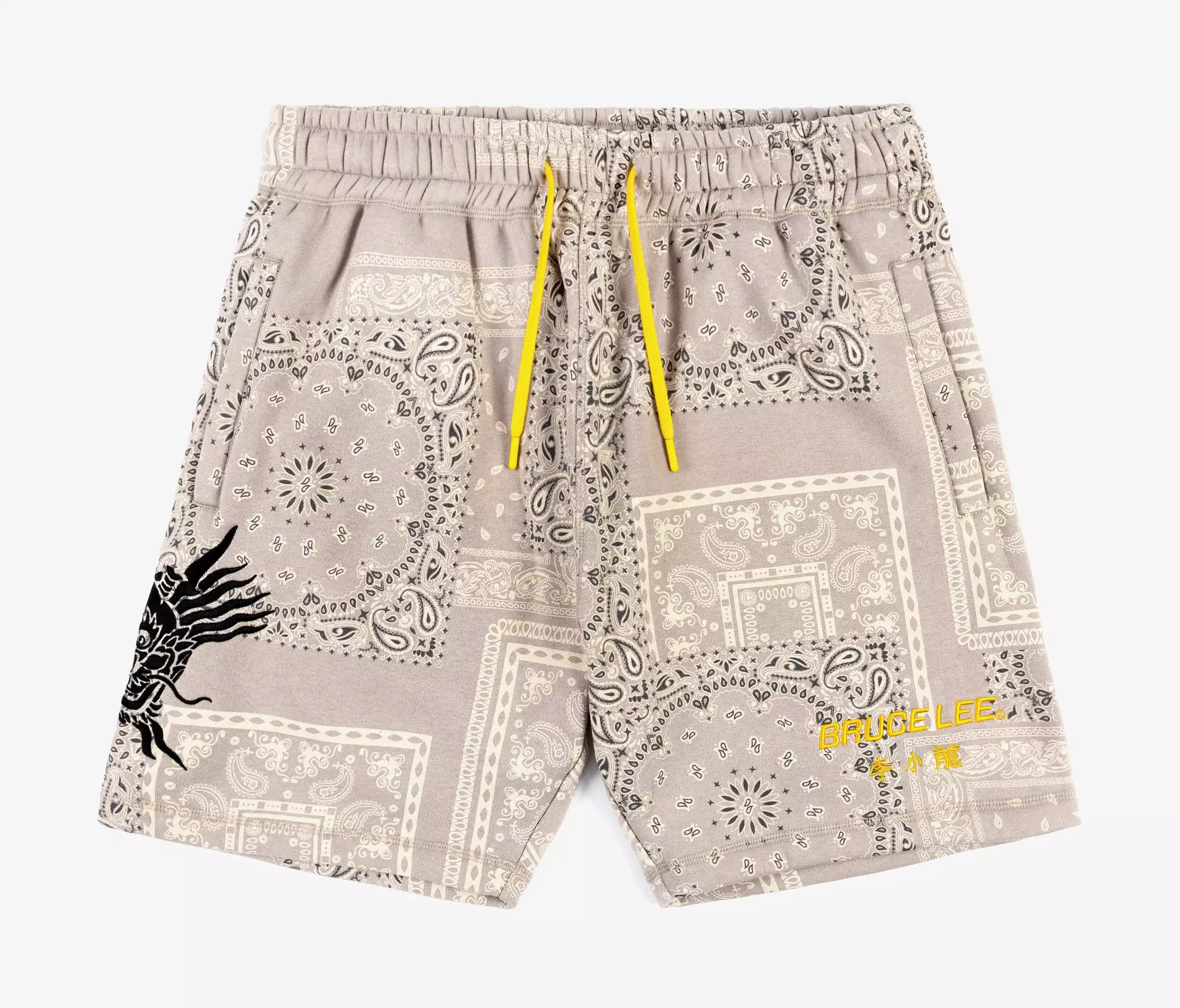 SP x Bruce Lee Dragon Fleece Mens Shorts (Grey)