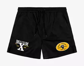 SP x Malcom X Message Fleece Mens Shorts (Black/Yellow)