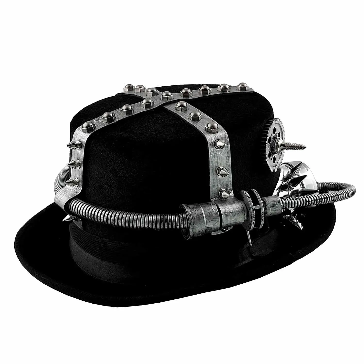 Steampunk Style Goggles Skull Decor Novelty Costume Cosplay Top Hat