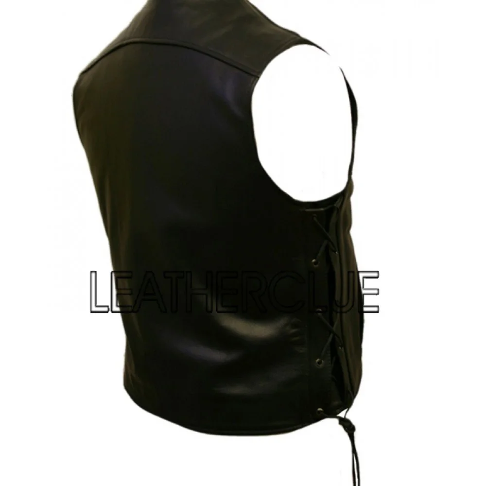 Stylish pure leather waistcoat