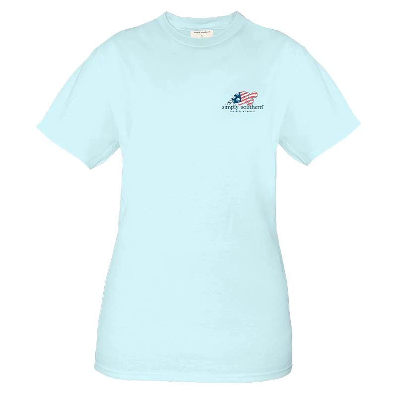 Turtle Tracking Flag Short Sleeve T-Shirt